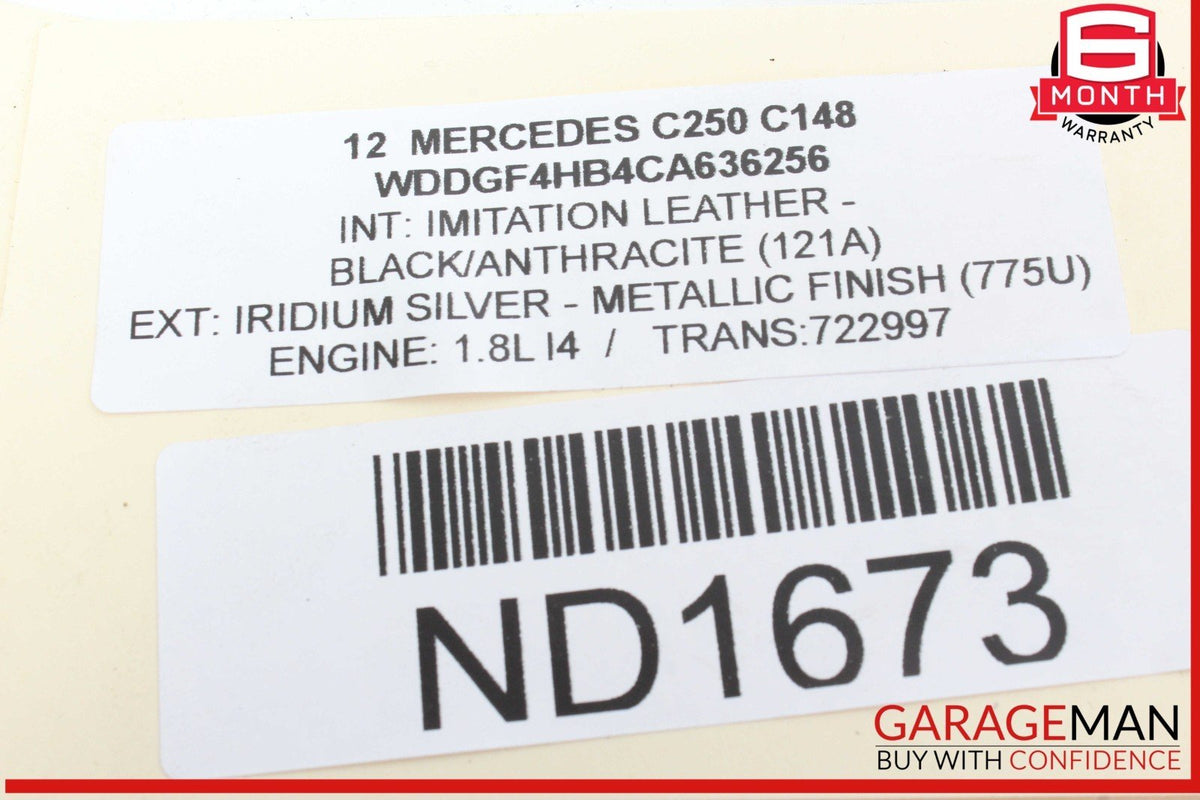 12-15 Mercedes W204 C250 SLK250 M271 Lower Oil Pan Section 2710141602 OEM