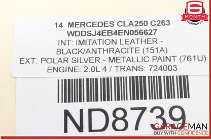 14-19 Mercedes W117 CLA250 Rear Right & Rear Left Brake Caliper Calipers Set OEM