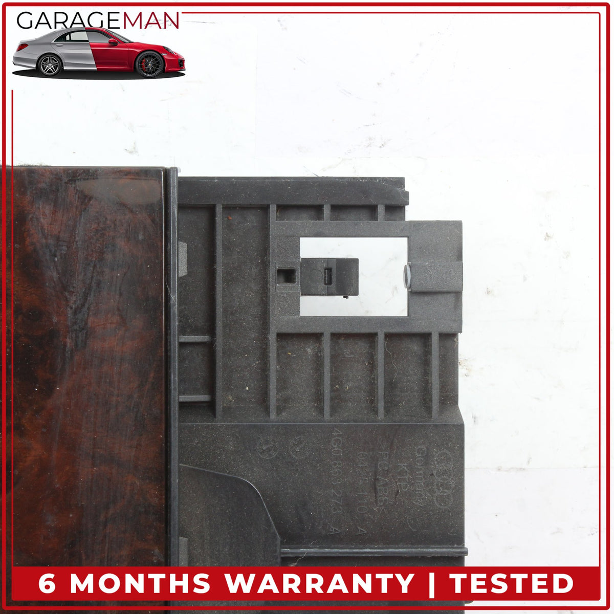 2012-2018 Audi A6 A7 Front Center Console Storage Tray Box Wood 4G0864131 OEM