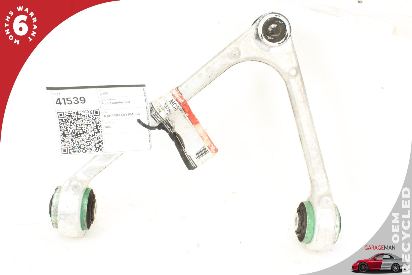 2002-2005 Ford Thunderbird Front Right Side Upper Control Arm 6W4Z3084AA OEM