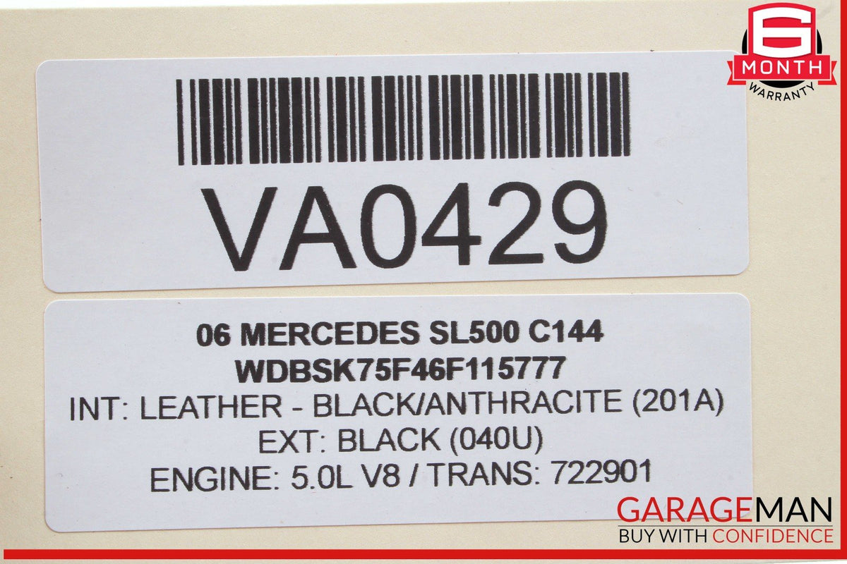03-08 Mercedes R230 SL500 Frame Floor Wiring Wire Cable Harness OEM