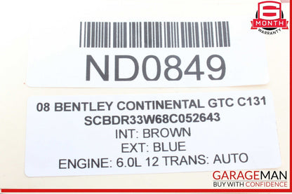 03-18 Bentley Continental GTC Front Brake Rotors Disc Left & Right Set OEM