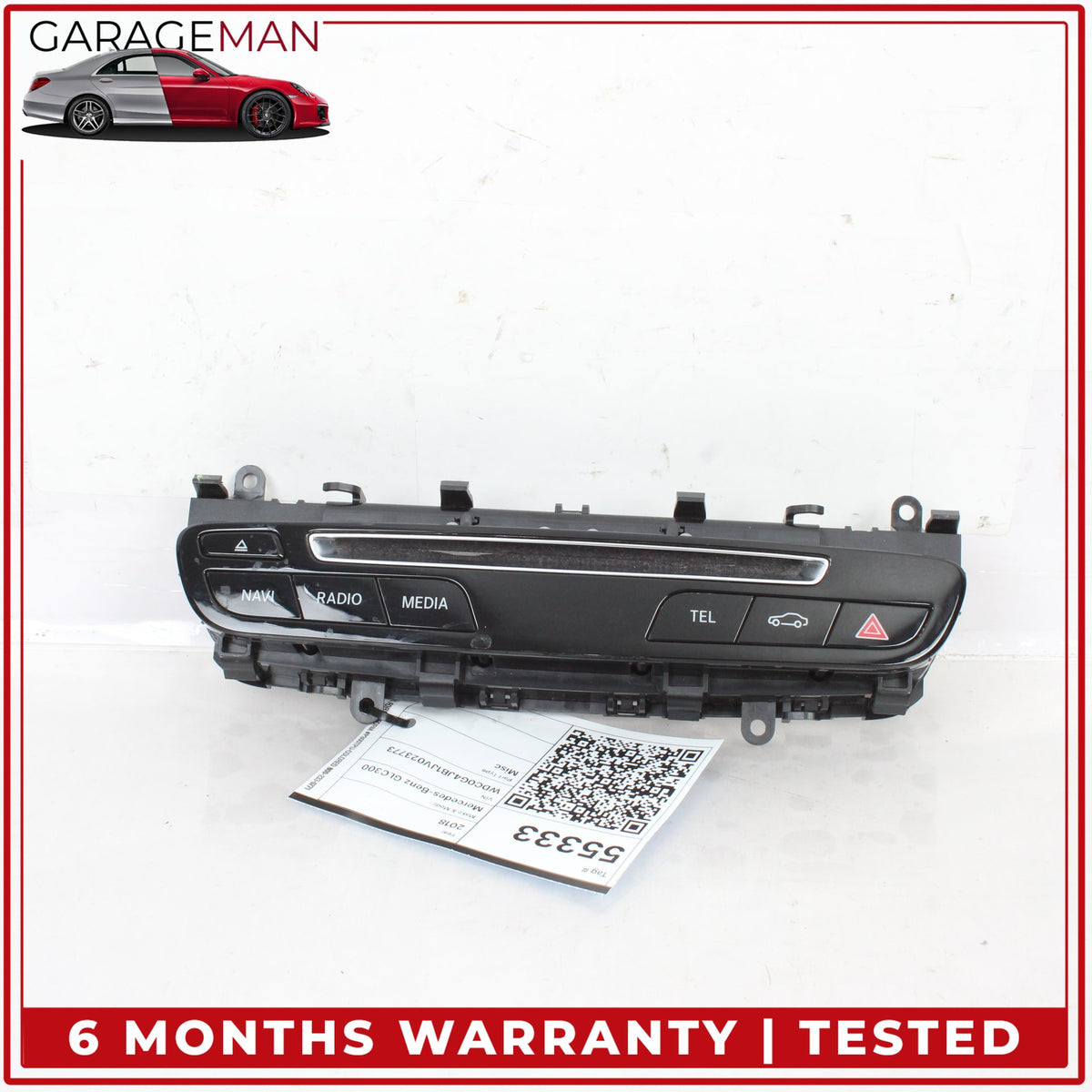 2015-2019 Mercedes X253 GLC300 Center Dash Hazard Control Switch 2059055201 OEM