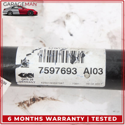 2013-2021 BMW 430i 440i 330i Front Left Side CV Axle Drive Shaft 7597693 OEM