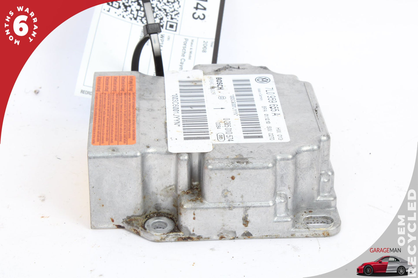2008 Porsche Cayenne 9PA Airbag Air Bag Sensor SRS Control Module 7L0959655 Genuine