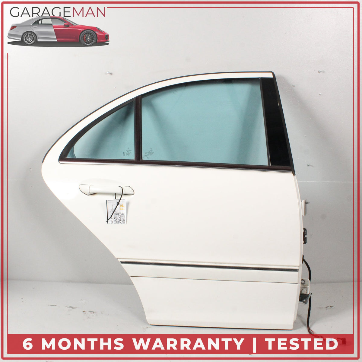 2001-2007 Mercedes W203 C230 Rear Right Passenger Side Door Calcite White OEM