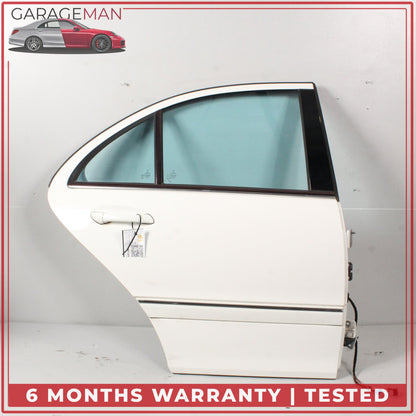 2001-2007 Mercedes W203 C230 Rear Right Passenger Side Door Calcite White OEM