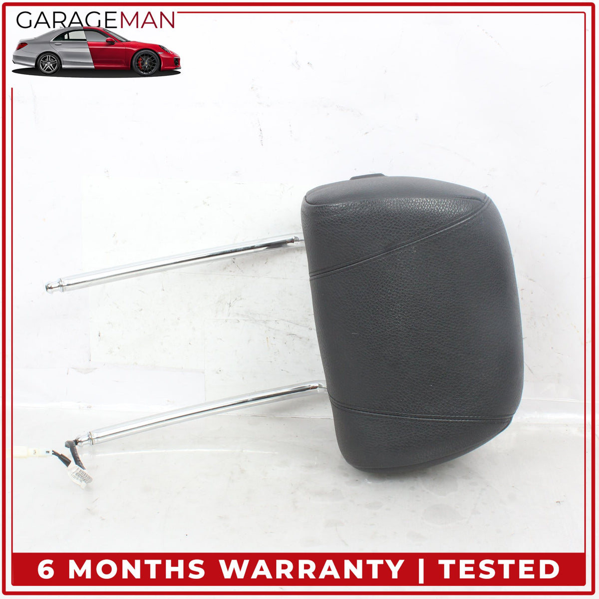 2012-2019 BMW 640i F12 Front Left and Right Side Seat Headrest Set Black OEM