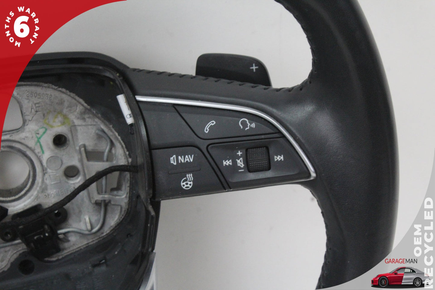 2018-2020 Audi Q5 Heated Steering Wheel w/ Paddle Shifters Black 80A419091L OEM