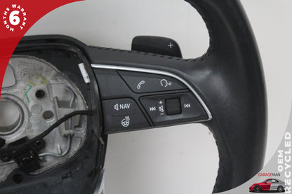 2018-2020 Audi Q5 Heated Steering Wheel w/ Paddle Shifters Black 80A419091L OEM