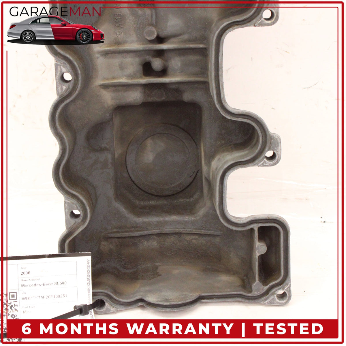 1998-2006 Mercedes R230 SL500 CL500 Right Side Cylinder Head Valve Cover OEM