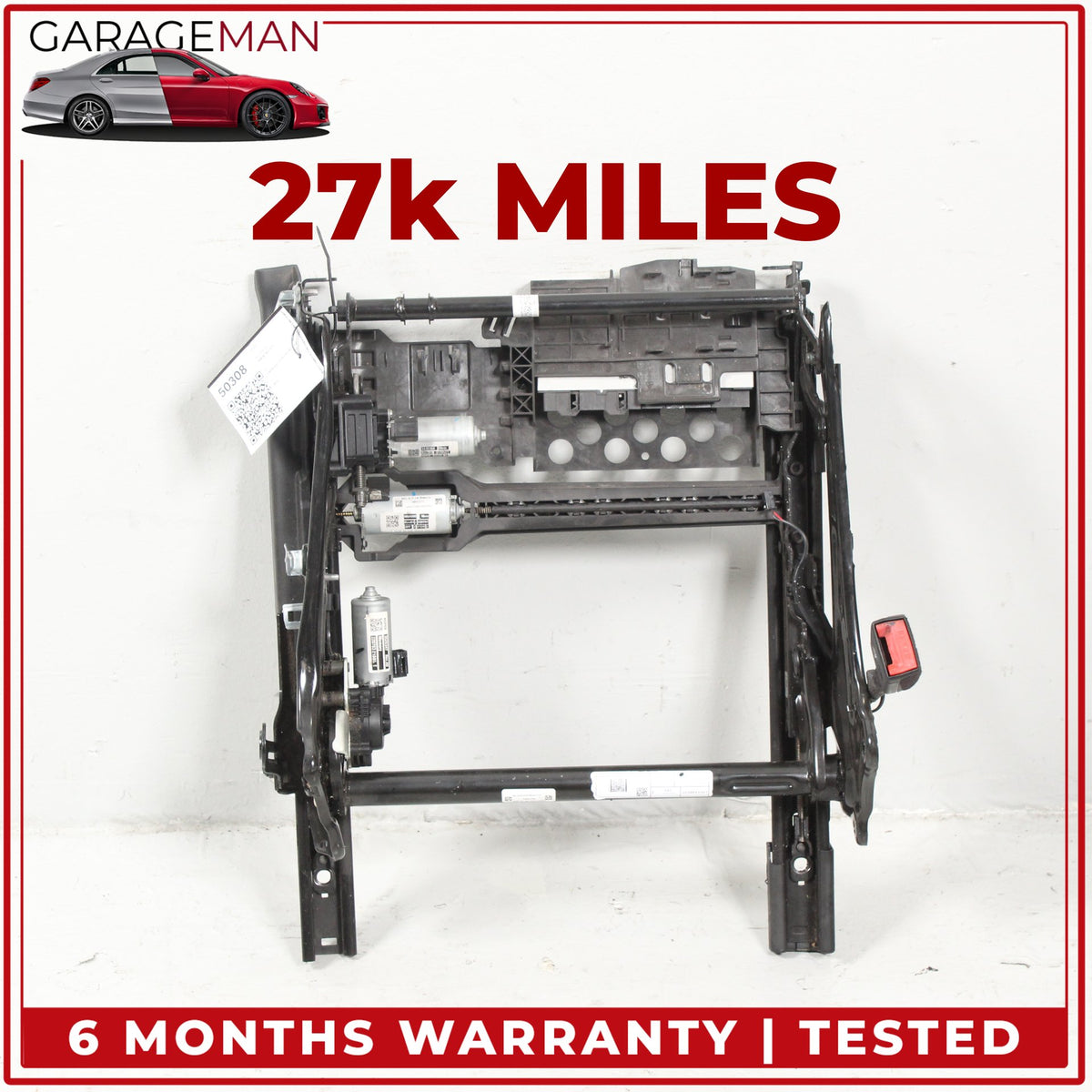2019-2025 BMW M340i G20 Front Left Side Seat Track Rail Frame w/ Motors OEM