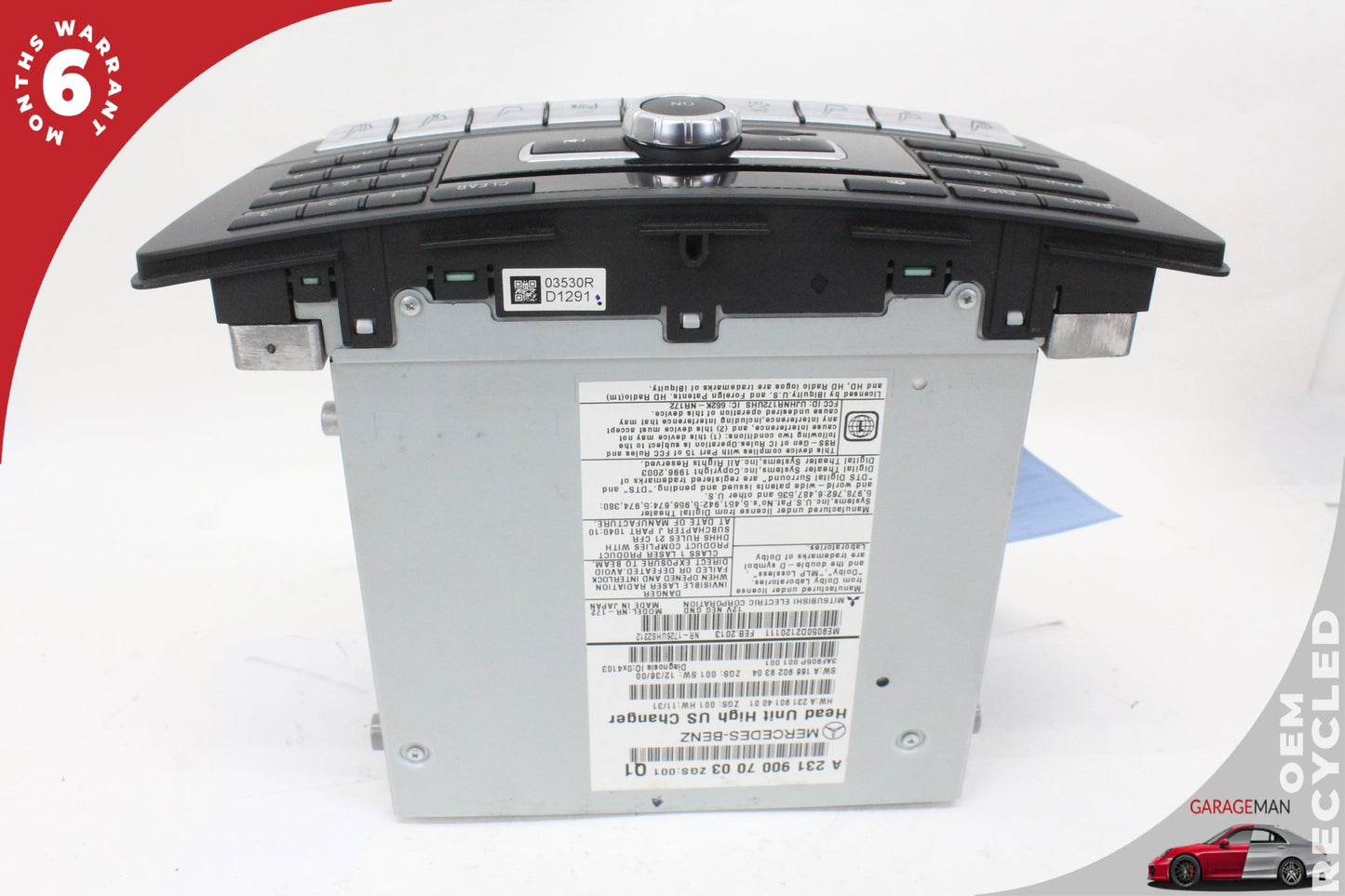 12-14 Mercedes-Benz SL500 R231 Stereo Radio AM FM Receiver Command Head Unit 1669029304