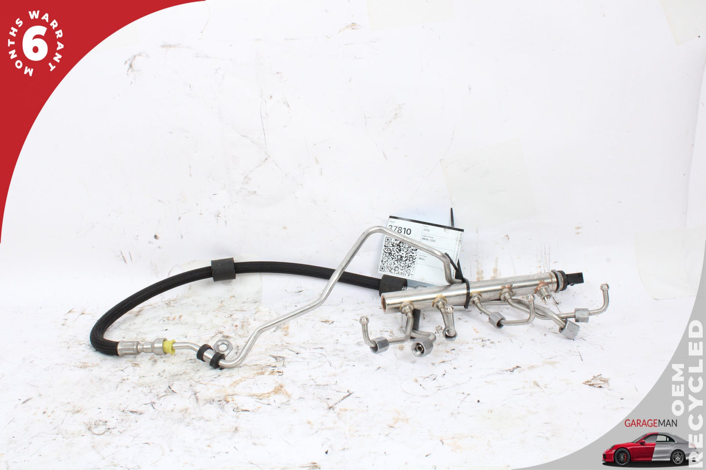2012-2018 BMW 320i 328i F30 2.0L Engine Motor Fuel Rail w/ Injectors 7585411 OEM