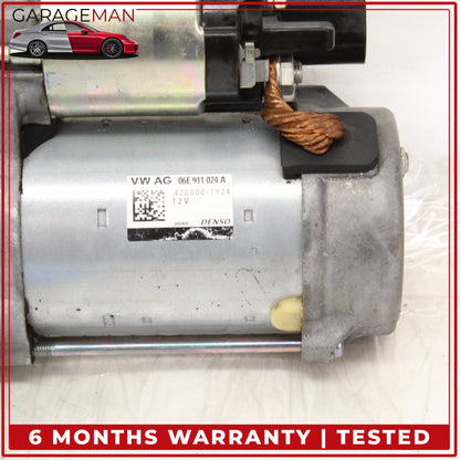 2012-2018 Audi A6 A7 Sedan Engine Starter Motor 12V Denso 06E911024A OEM