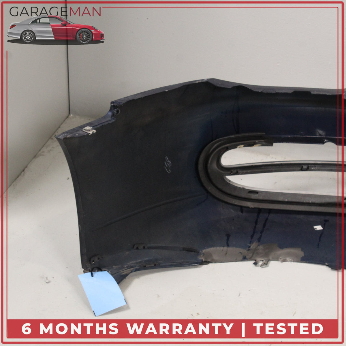 1999-2001 Porsche 911 Carrera 996 Front Bumper Cover Lapis Blue Metallic OEM