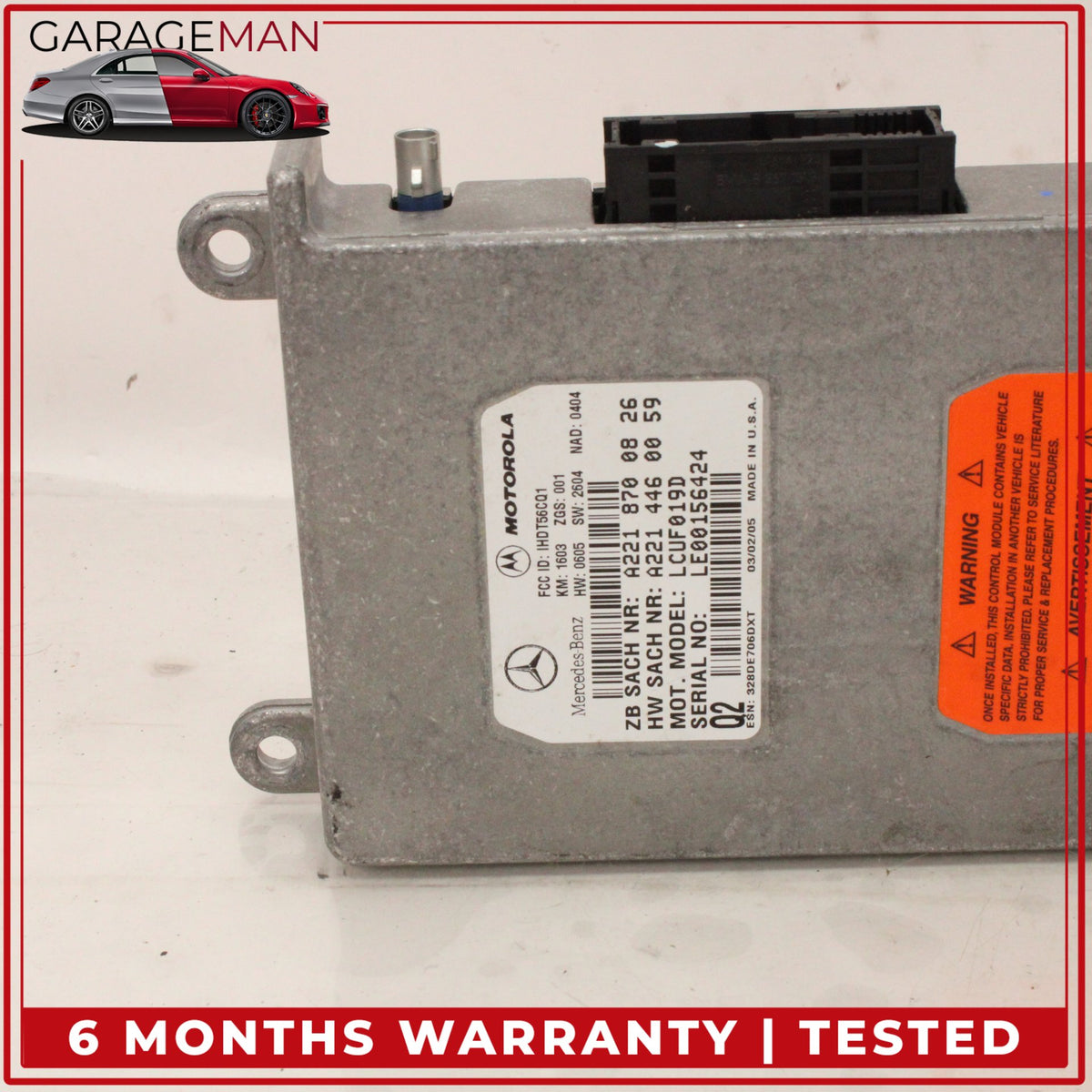 2005-2014 Mercedes W215 CL500 Voice Communication Control Module 2218700826 OEM