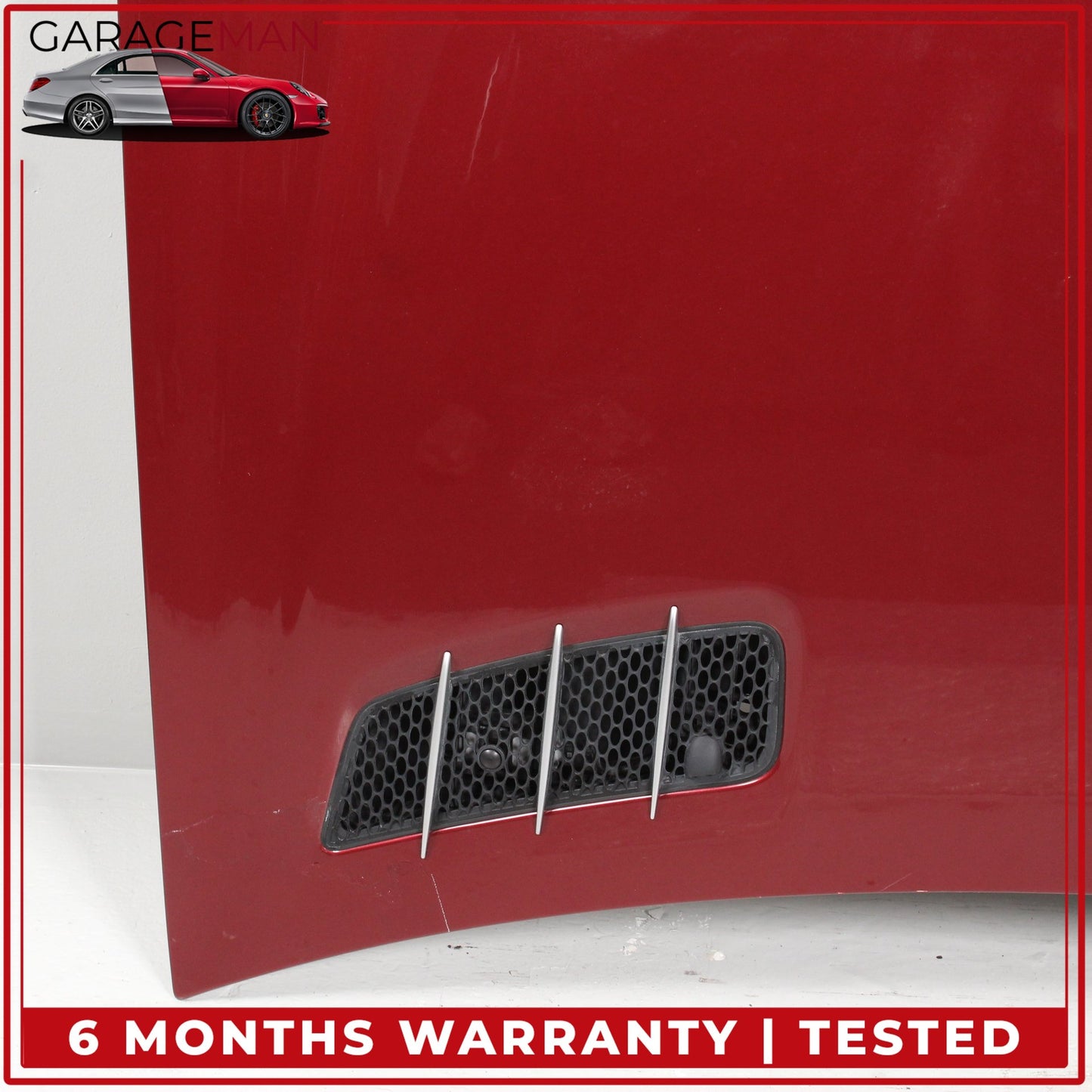 2003-2008 Mercedes R230 SL550 SL500 Front Hood Bonnet Panel Thulite Red OEM