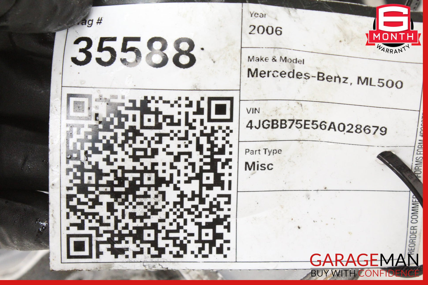 2006-2007 Mercedes W164 ML500 SUV Engine Water Pump 1122010501 OEM