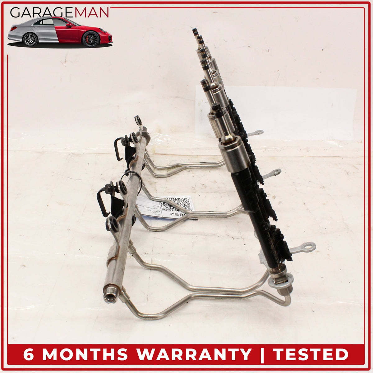 2012-2019 BMW 640i 740i 3.0L N55 Engine Motor Fuel Rail w/ Injectors 7649710 OEM