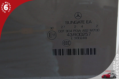 2007-2013 Mercedes W221 S550 S400 Rear Left Driver Side Door Window Glass OEM
