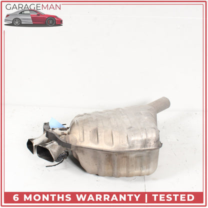 2013-2018 Audi A8 S8 Rear Left Driver Side Exhaust Muffler w/ Tip 4H0253611 OEM
