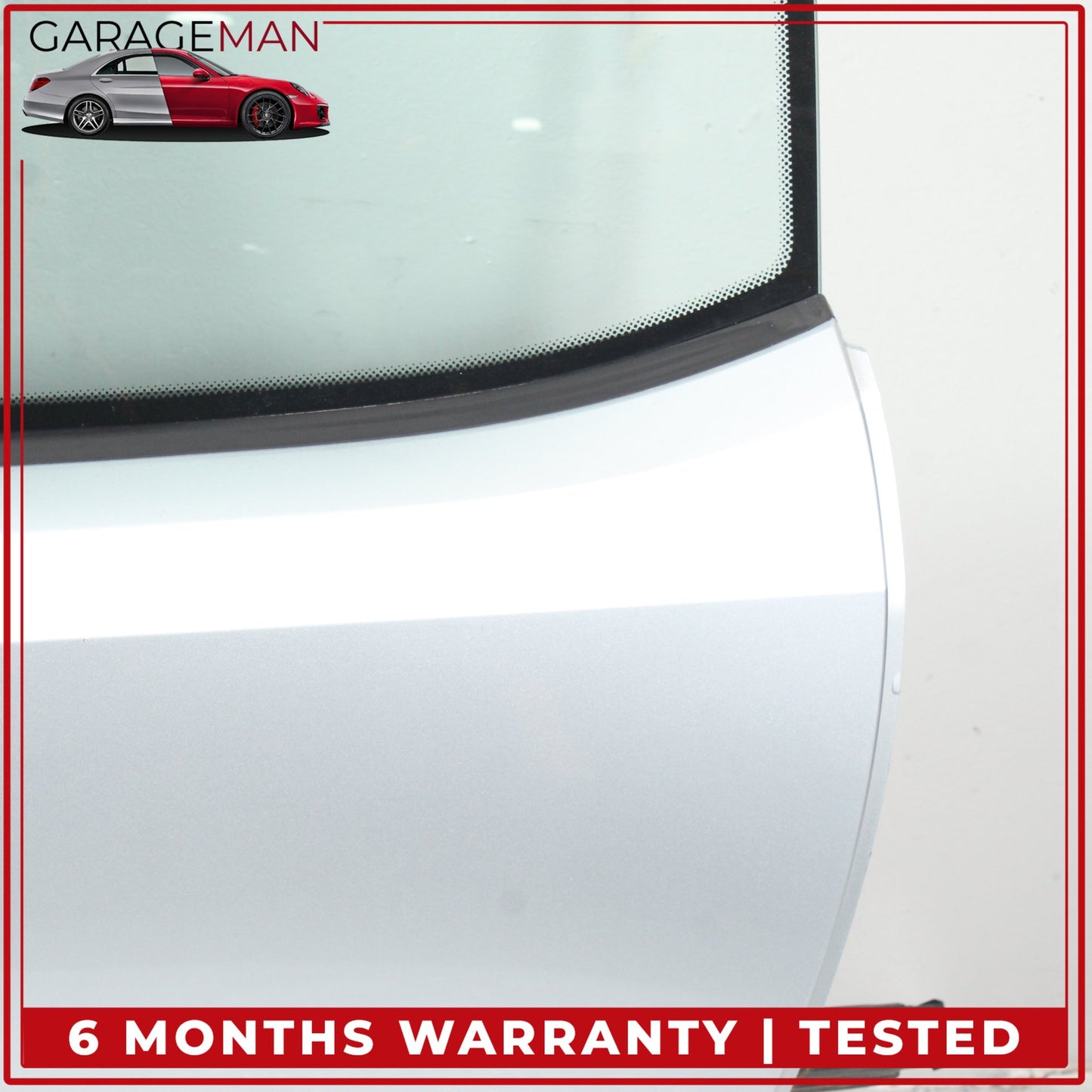 2014-2021 BMW i3 Rear Left Driver Side Door Shell w/ Window Glass Silver OEM