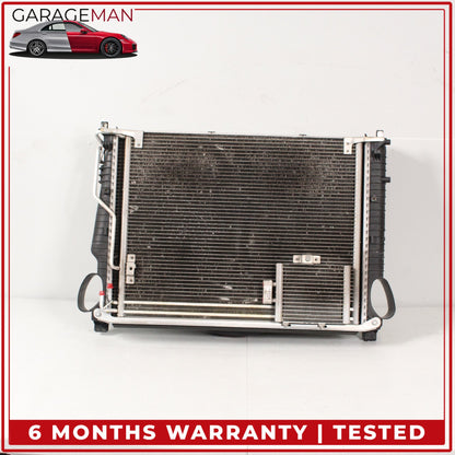 2003-2006 Mercedes R230 SL500 Engine Cooling Radiator AC A/C Condenser Assy OEM