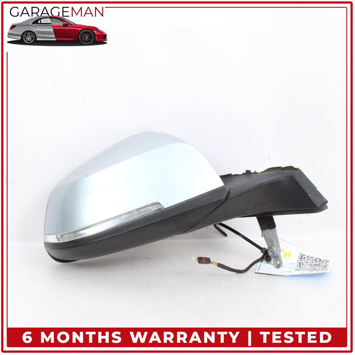 2014-2021 BMW i3 I01 Front Right Side Door Rear View Mirror Heated Silver OEM