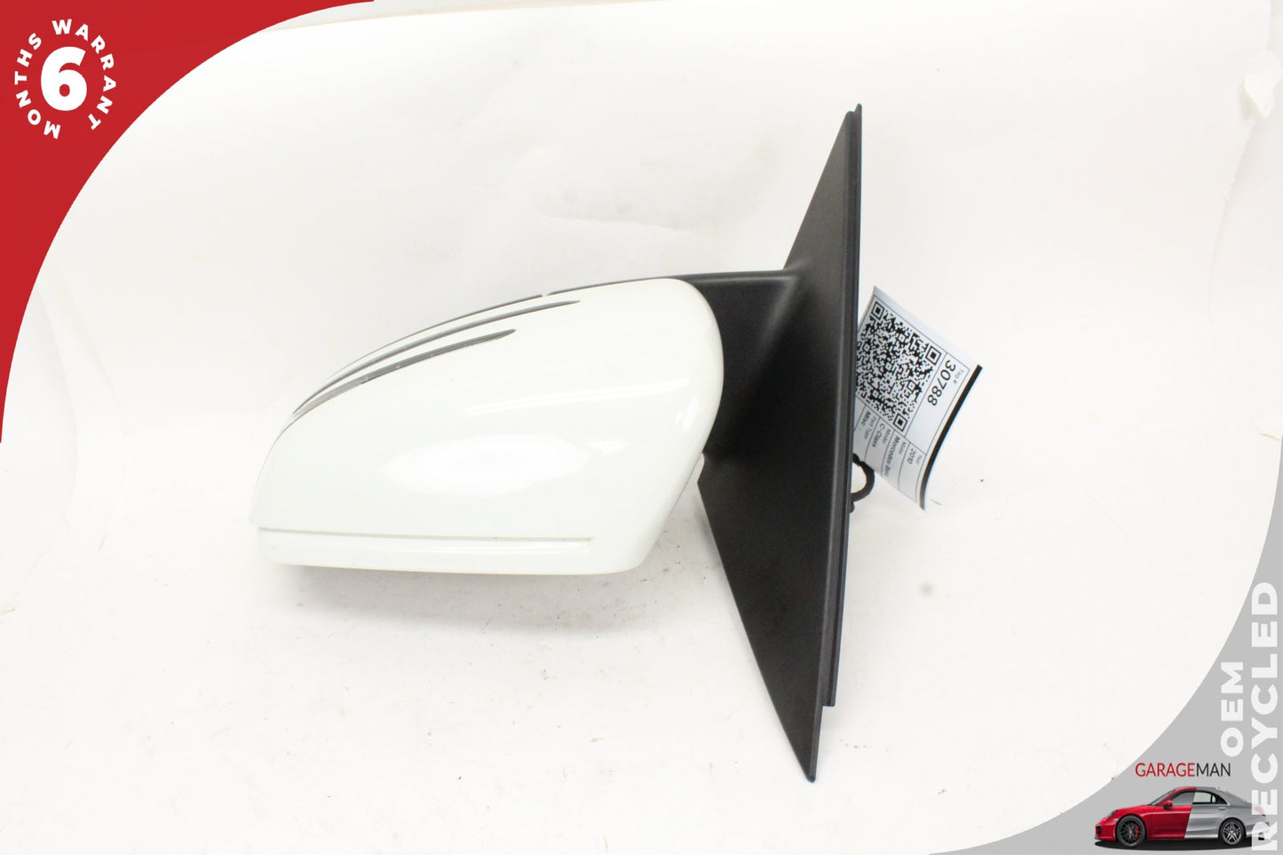 2010-2011 Mercedes W204 C300 Front Left Side Door Rear View Mirror White OEM