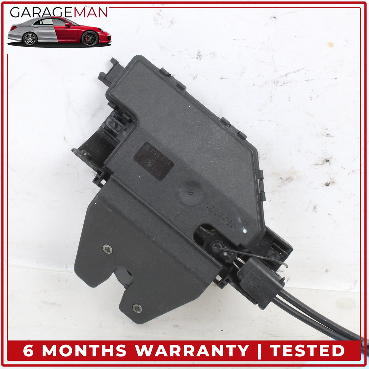 2004-2010 BMW 650i E64 Rear Trunk Lid Lock Actuator w/ Release Logo Handle OEM