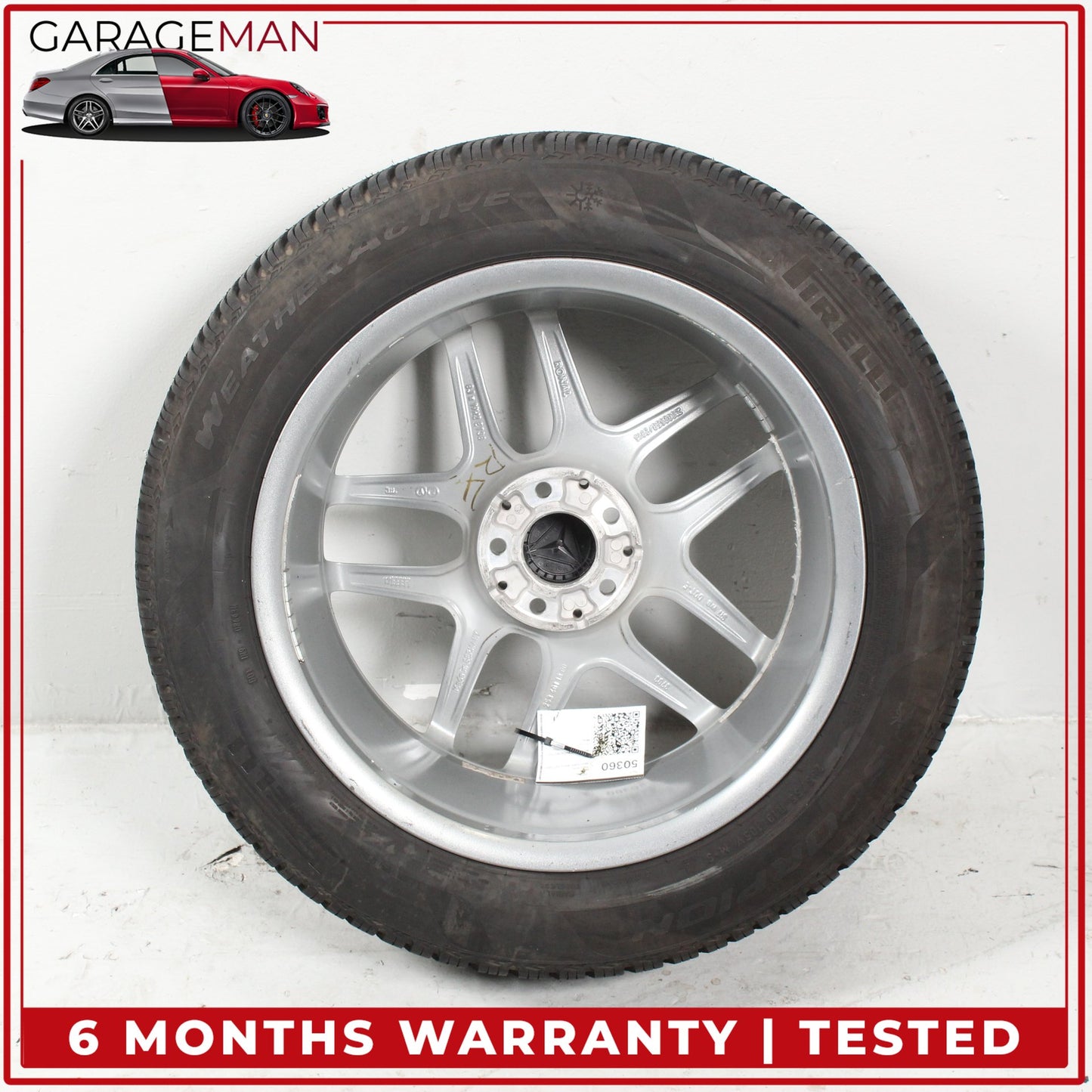 2016-2023 Mercedes X253 GLC300 Wheel Rim w/ Pirelli Tire 8JX19H2 ET38 OEM
