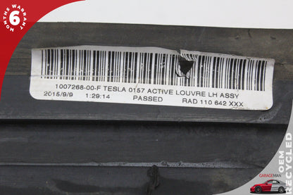 2012-2015 Tesla Model S 85D Left Driver Side Active Louvre Grille 100726800F
