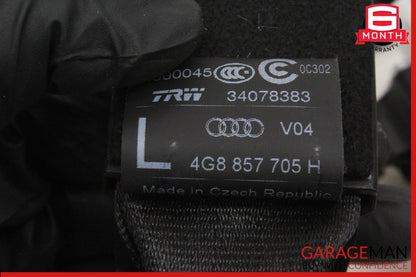 2012-2018 Audi A6 A7 Front Left Driver Side Seat Belt Black 4G8857705H OEM