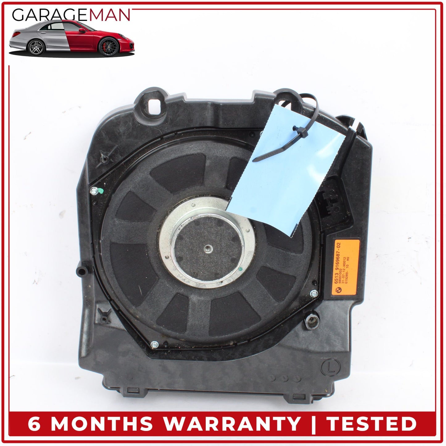 2012-2019 BMW 650i Front Left and Right Side Floor Subwoofer Speaker Set OEM