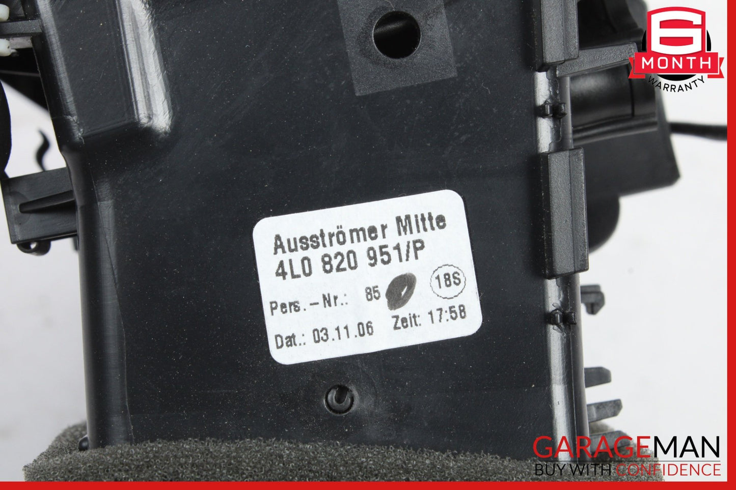 2007-2015 Audi Q7 4L Center Dash AC Heater Vent 4L0820951 Genuine OEM