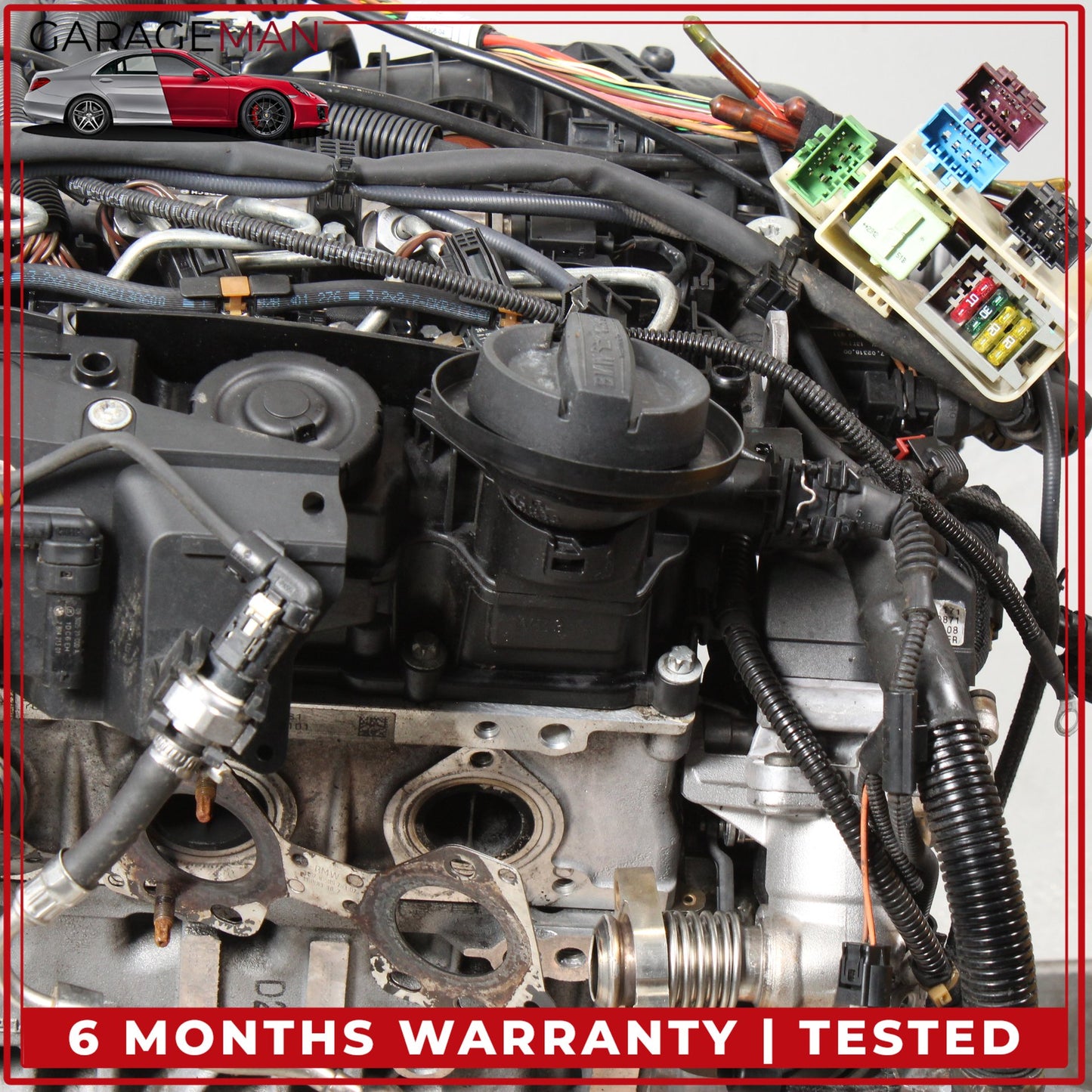 2014-2018 BMW 328d RWD 2.0L Diesel Engine Motor Assembly N47D20O1 mileage 140k