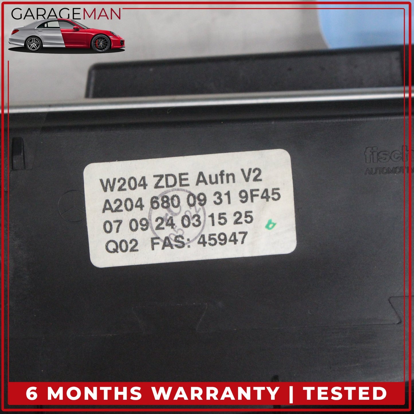 2008-2011 Mercedes W204 C300 Navigation LCD Display Screen Monitor w/ Cover OEM