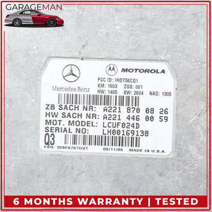 2006-2014 Mercedes R230 SL500 Voice Communication Control Module 2218700826 OEM