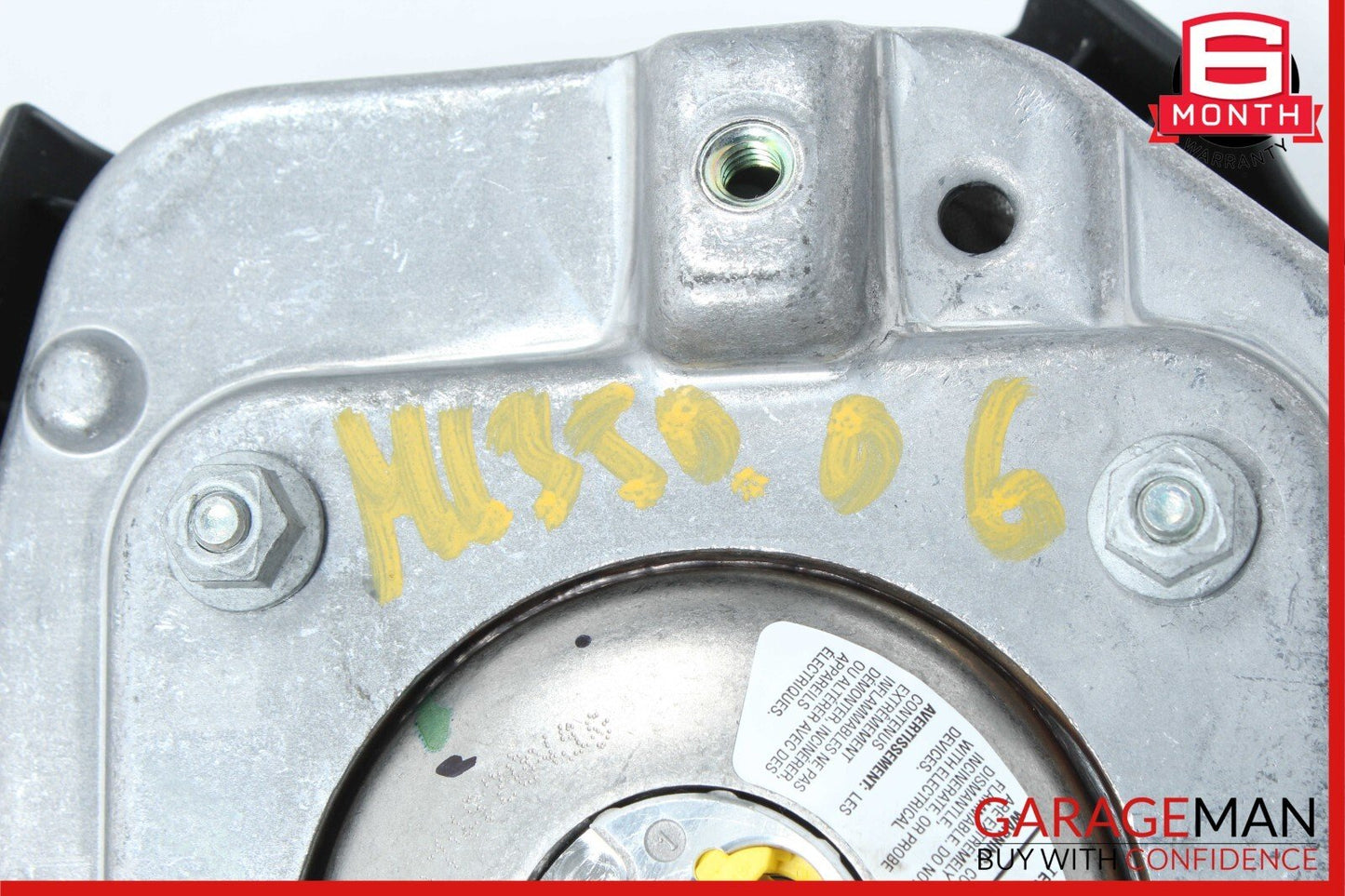 06-08 Mercedes W164 ML350 GL450 R350 Driver Steering Wheel Airbag Black OEM