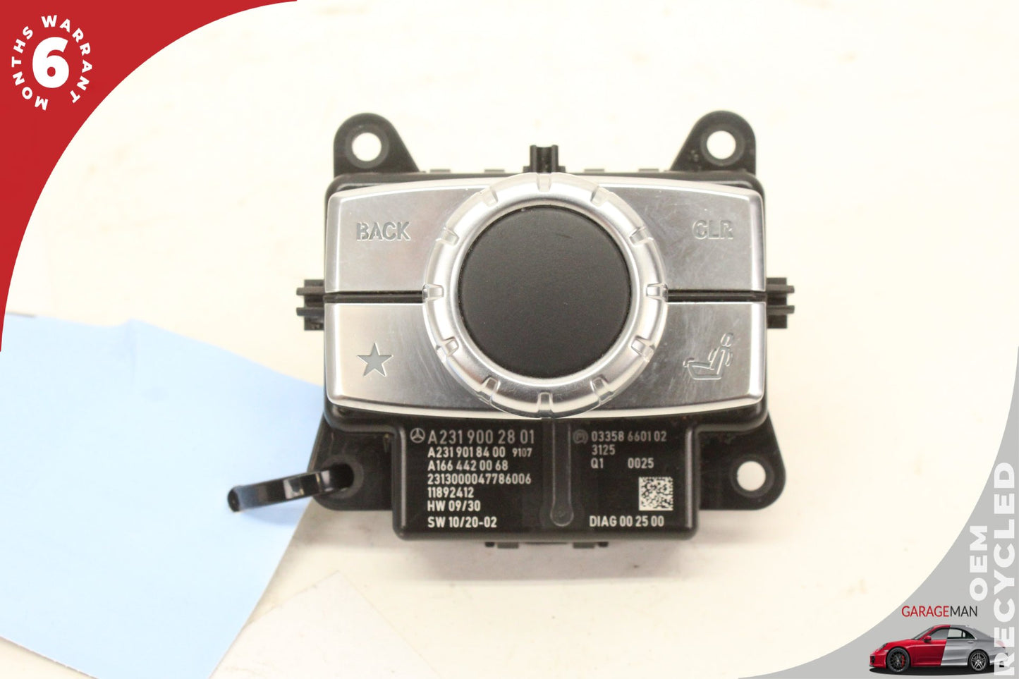 2013-2016 Mercedes R231 SL550 Center Console Navigation Stereo Control Switch