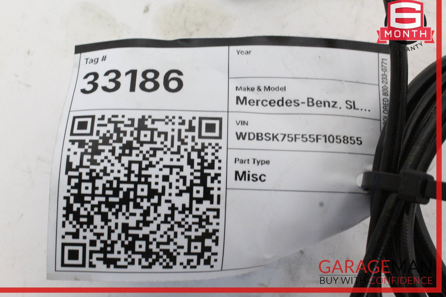 2003-2012 Mercedes SL500 R230 Right Load Assist Cylinder 2308001572 Genuine