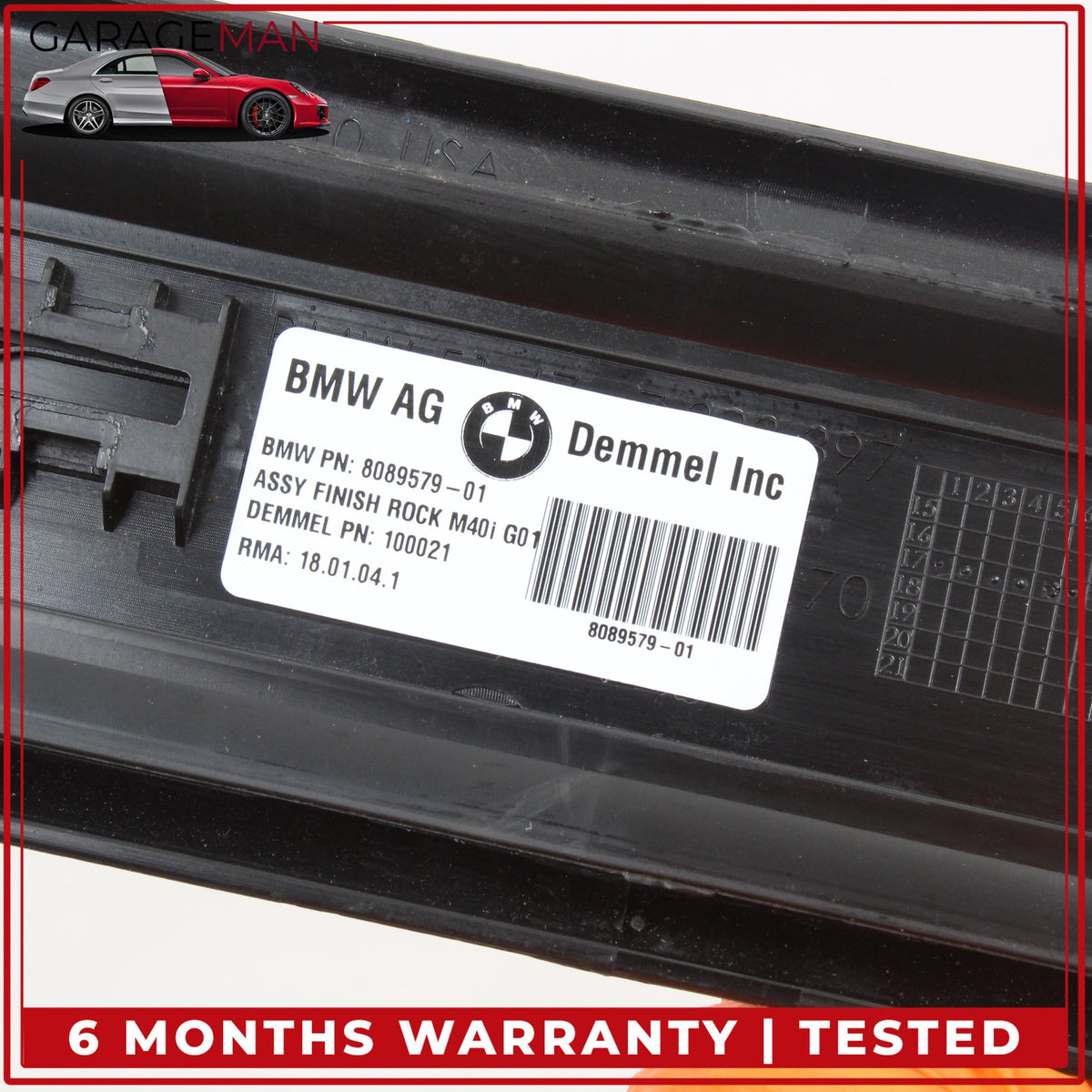 2018-2024 BMW X3 G01 Front Left and Right Side Door Sill Scuff Plate 8089579 OEM