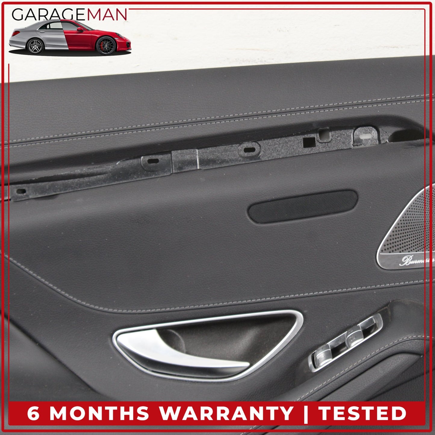 2014-2017 Mercedes W222 S550e Rear Left Side Interior Door Trim Panel Black OEM