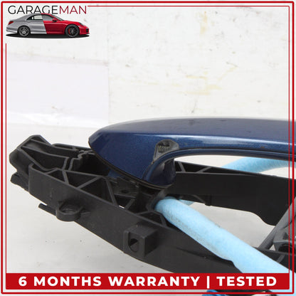 2017-2024 BMW X3 X4 M550i Rear Left Side Exterior Door Handle Blue Metallic OEM