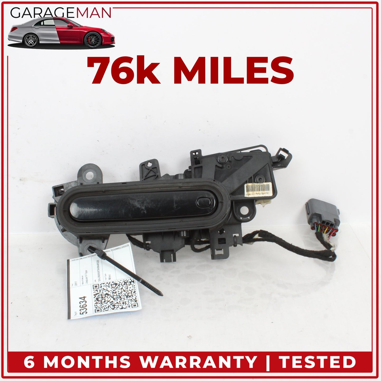 2014-2020 Jaguar F-Type X152 Front Left Side Exterior Door Handle Black OEM