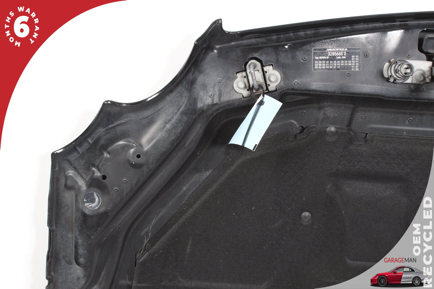2003-2008 Mercedes R230 SL500 SL55 AMG SL550 Hood Cover Panel Assembly Black OEM
