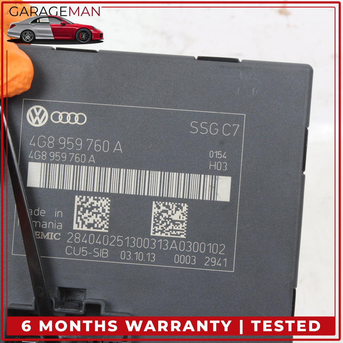 2012-2018 Audi A6 A7 Front Left Side Seat Control Module Unit 4G8959760A OEM
