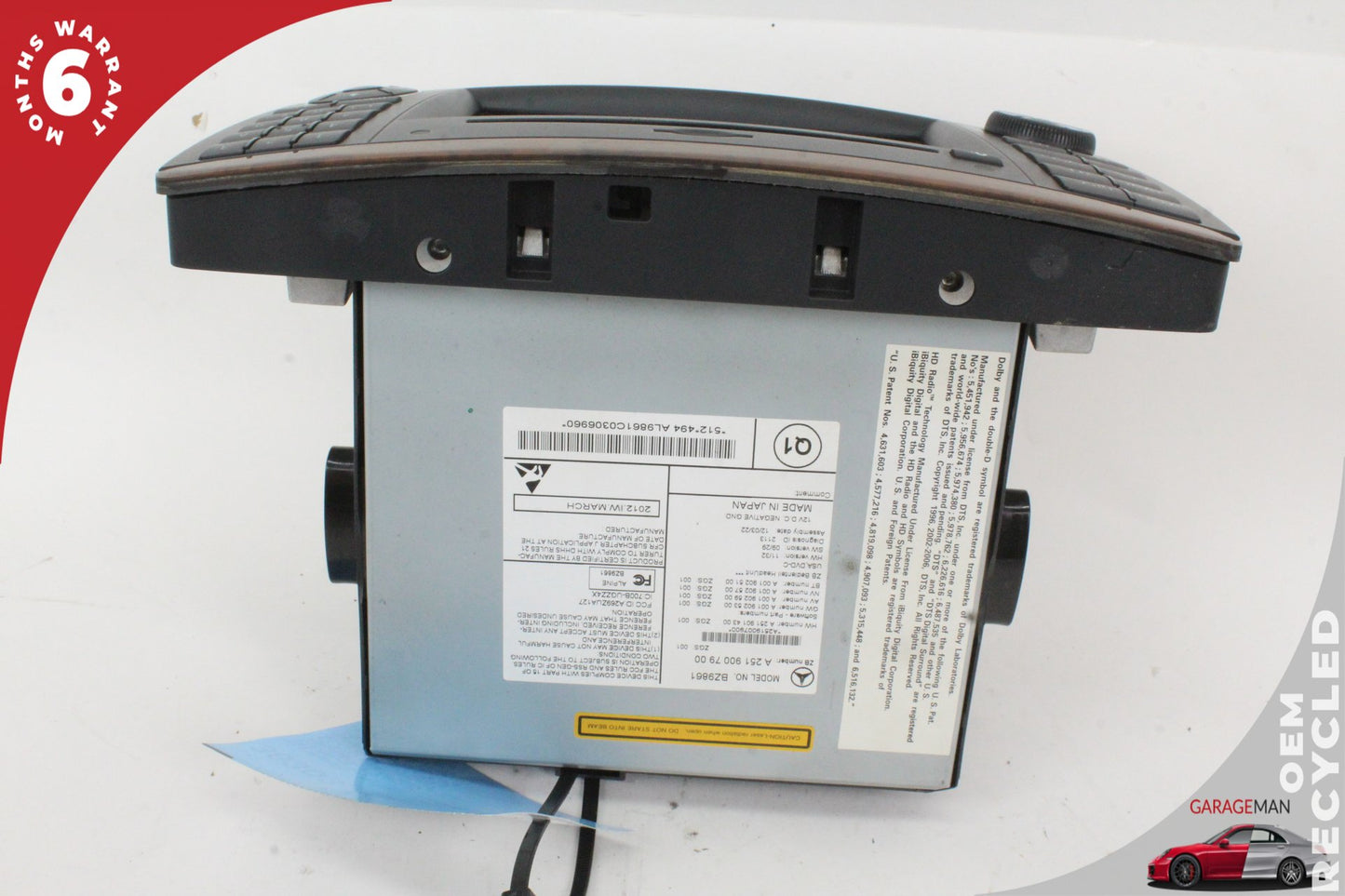 09-13 Mercedes-Benz R350 W251 SUV Command Head Unit Navigation Radio 2519014300