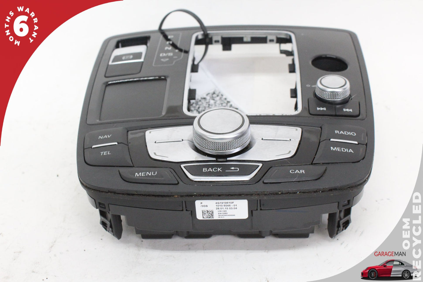 12-18 Audi A6 C7 Sedan Front Center Console MMI Gear Shifter Bezel 4G1919610F